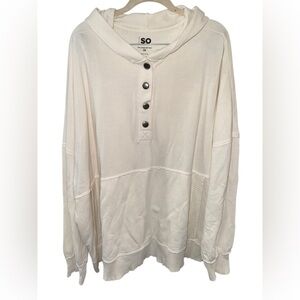 SO Off-White Buttoned‎ Hoodie